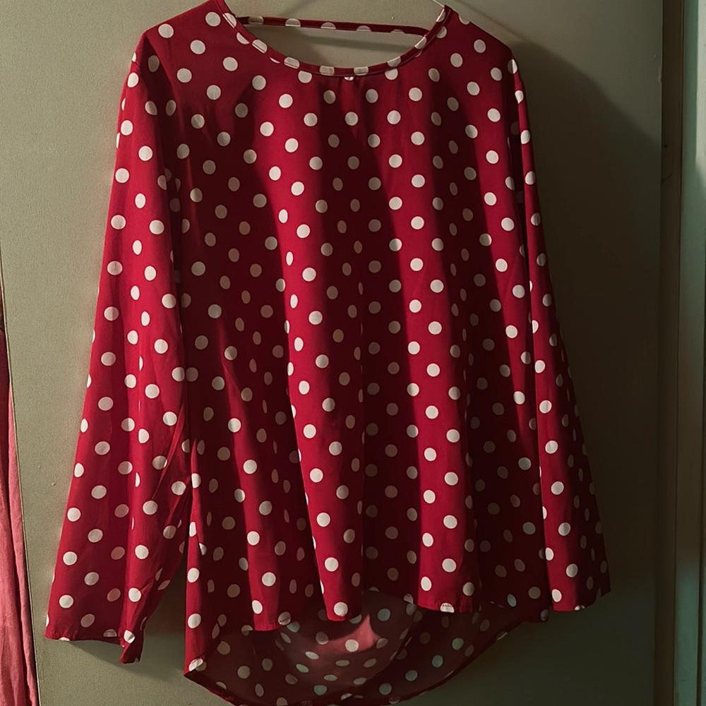 Shein polka dot top